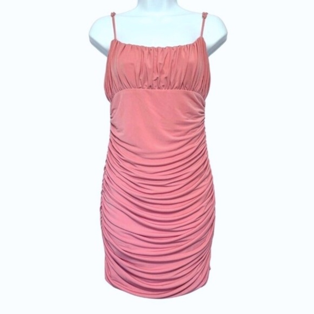 Lovers‎ & Friends Revolve Juliana Mini Dress NWT Womens M Pink Ruched Night Out